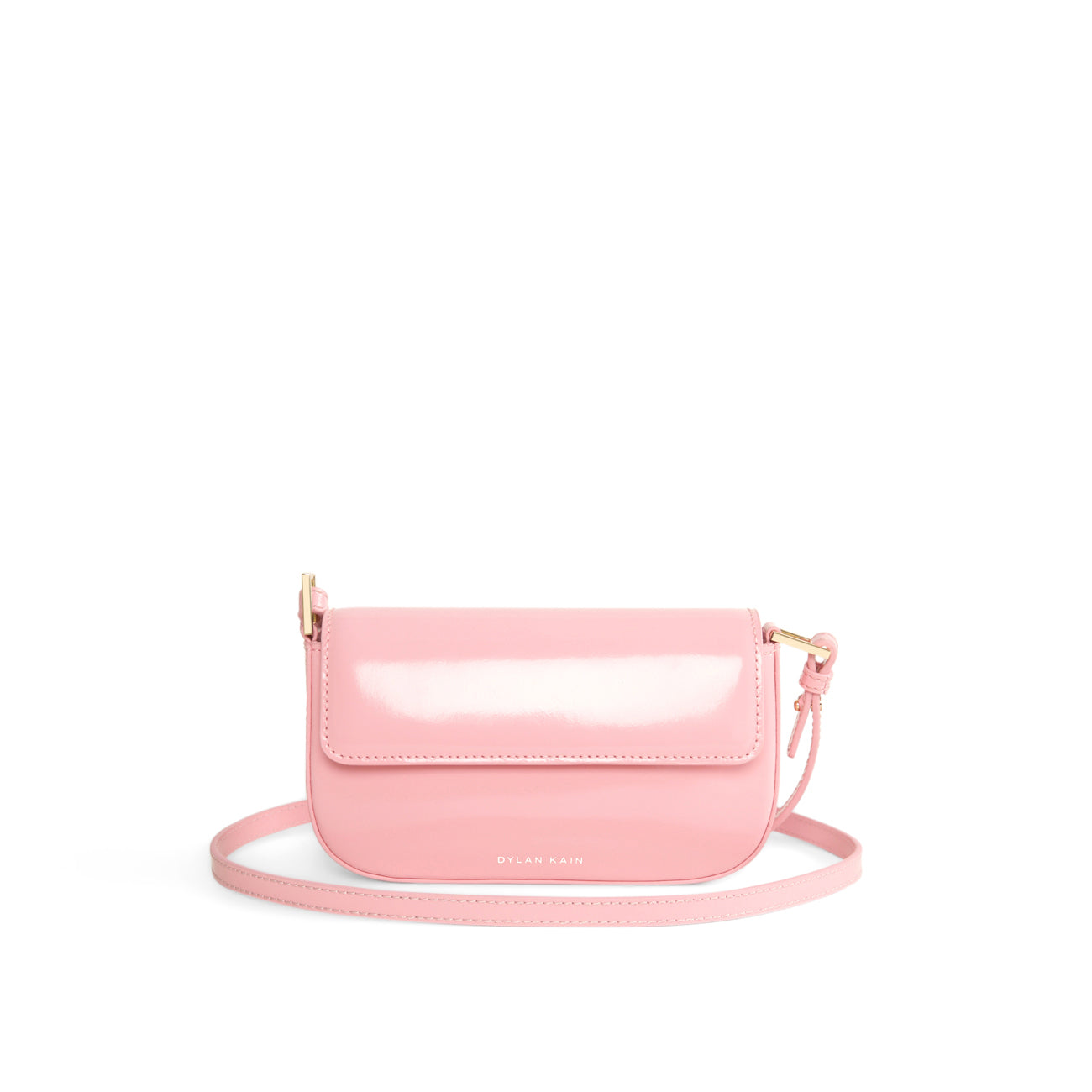 SAMPLE - The Amelia Patent Bag Candy Pink Light Gold