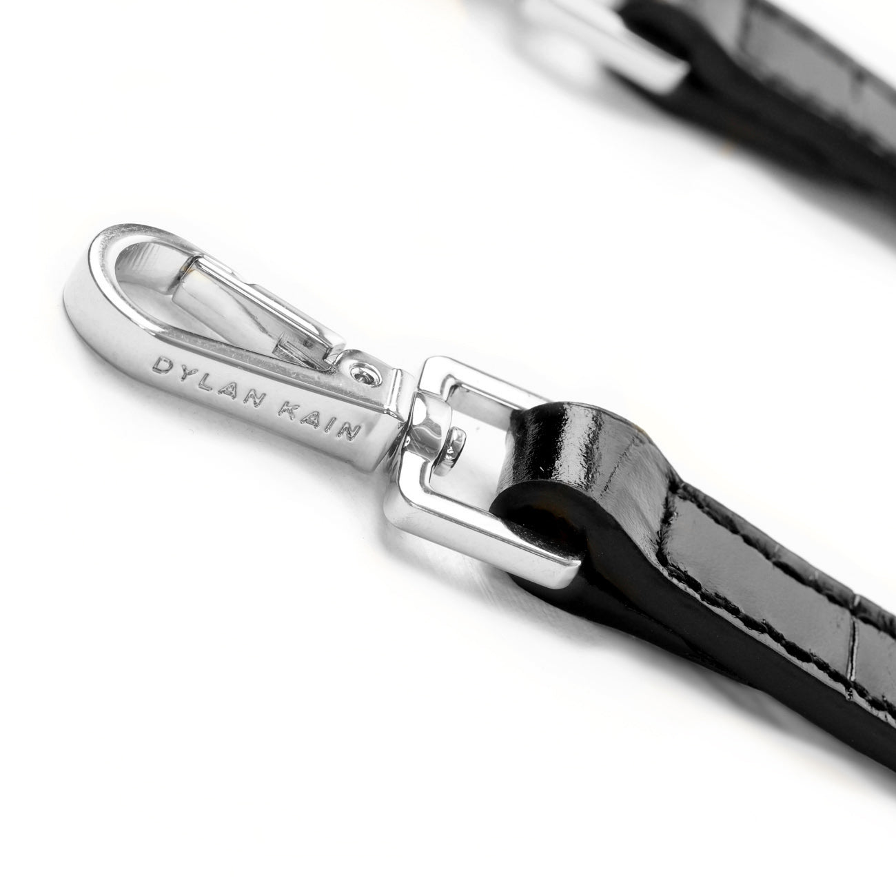 The Fixed 12mm Croc-effect Strap Silver
