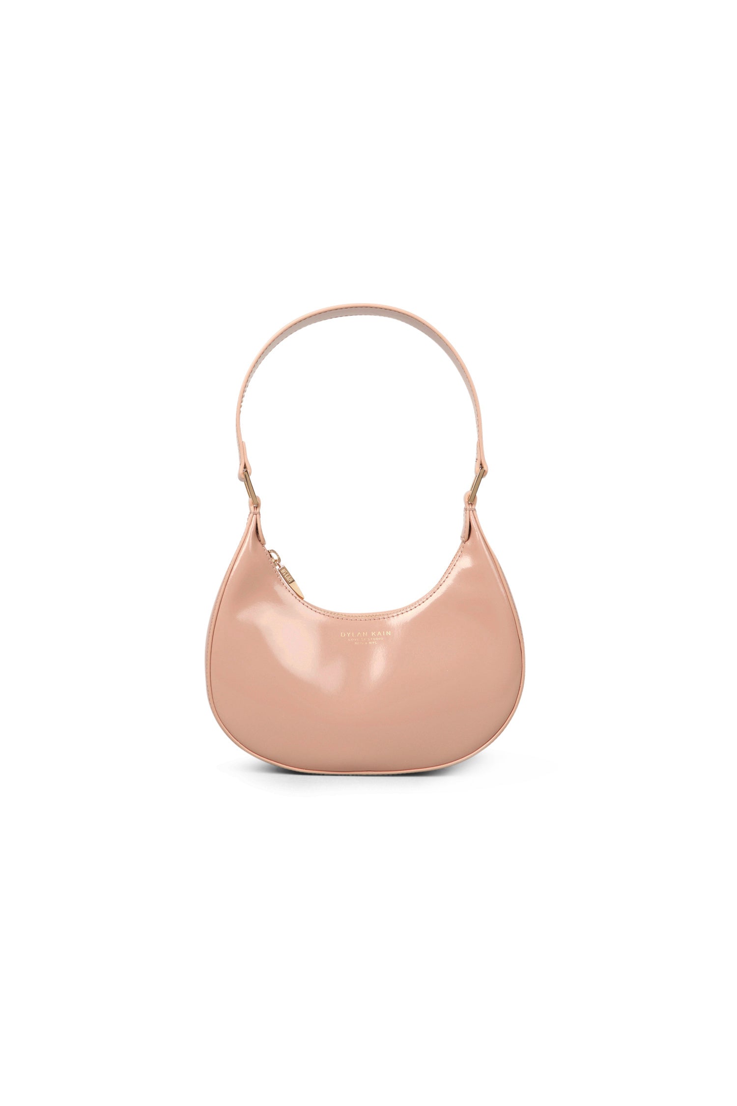 The Rhea Sling Patent Bag Fawn