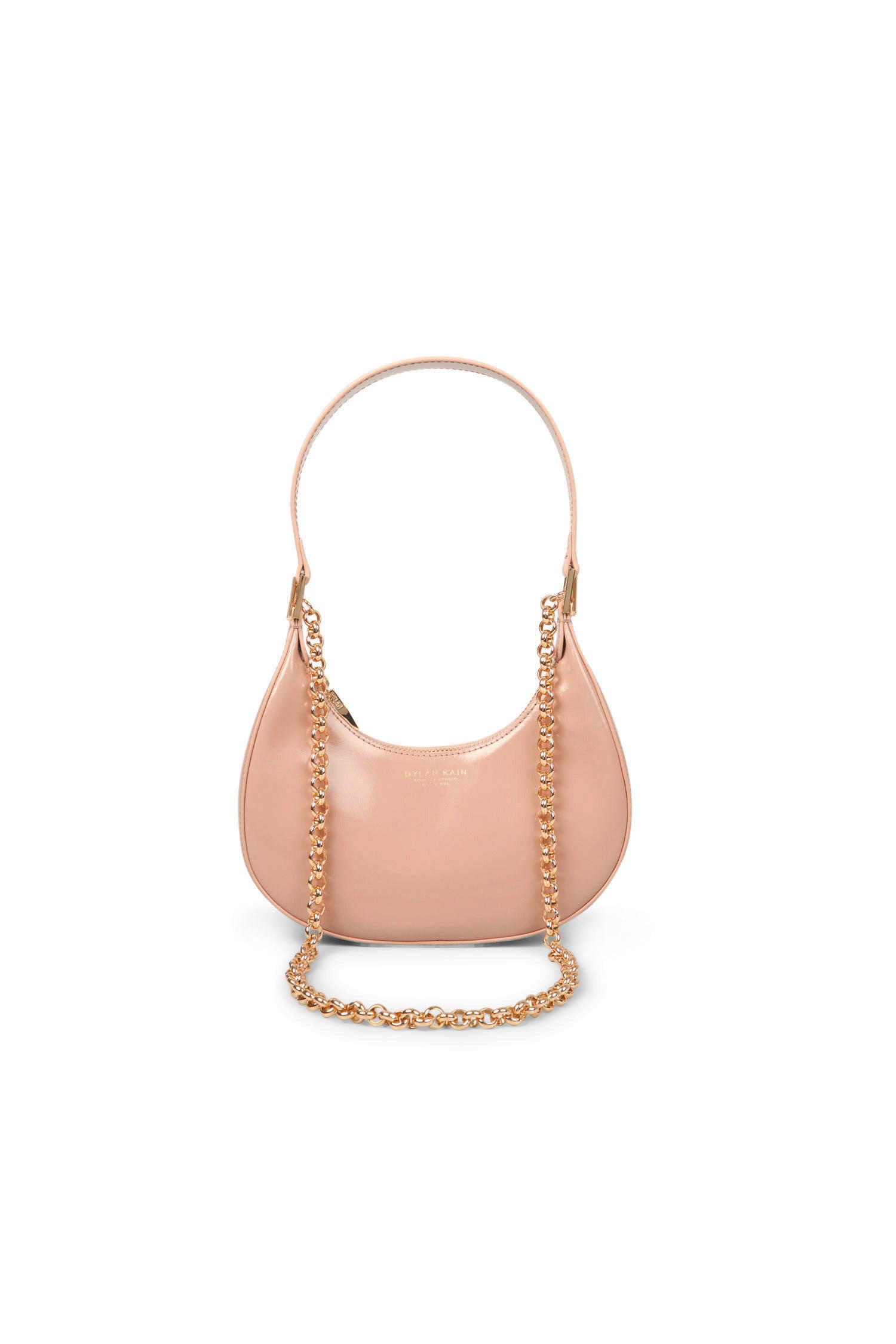 The Rhea Sling Patent Bag Fawn