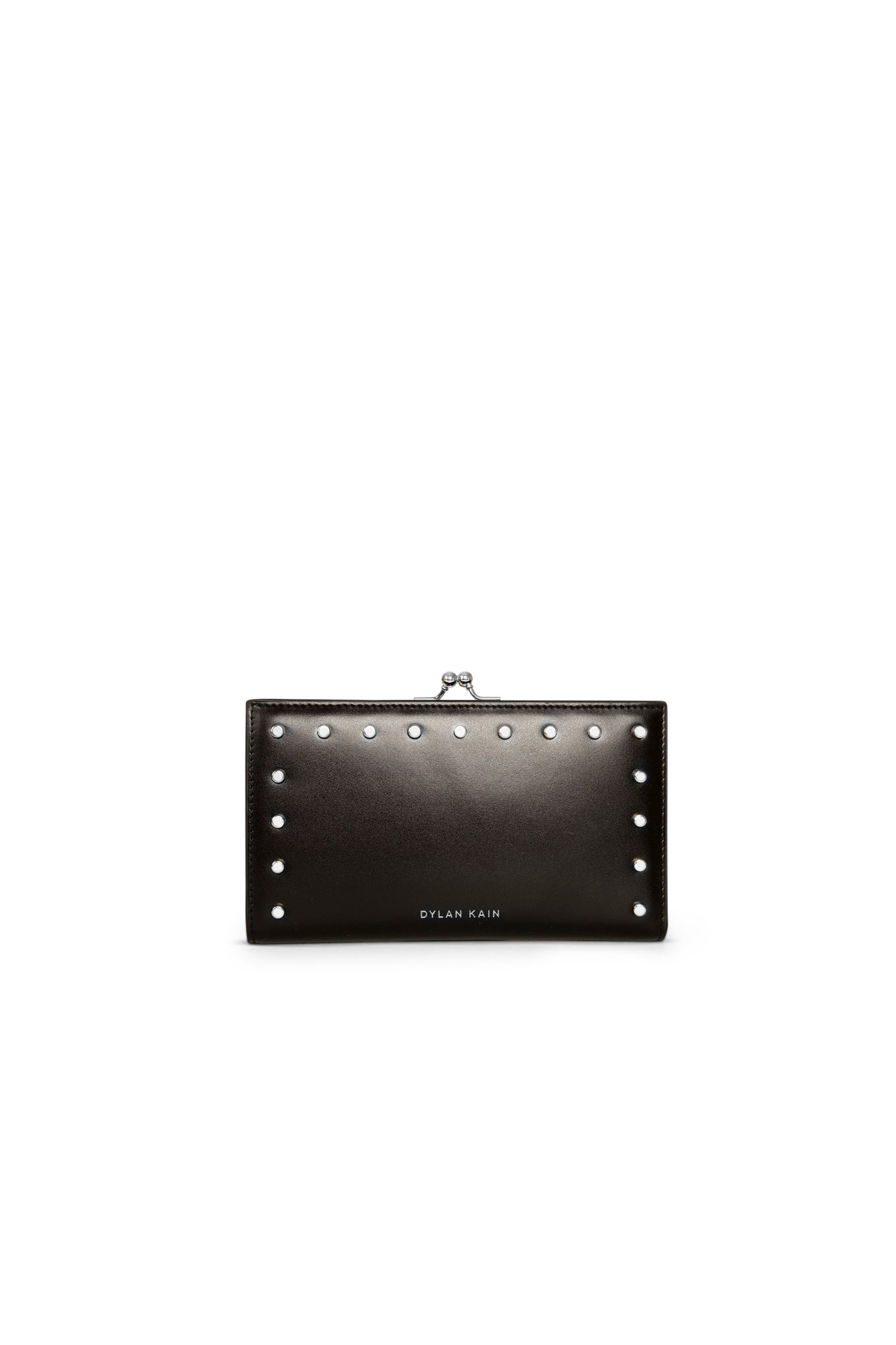 SAMPLE - The Large Forever Love Studded Wallet Silver