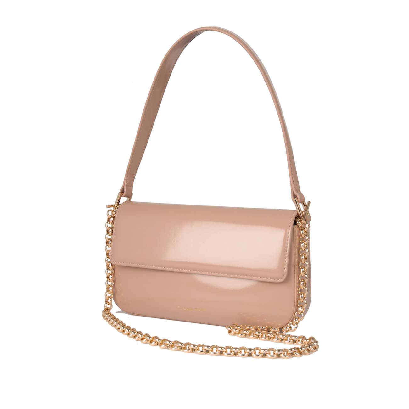 The Baguette Patent Bag Fawn Light Gold - Gift Edit