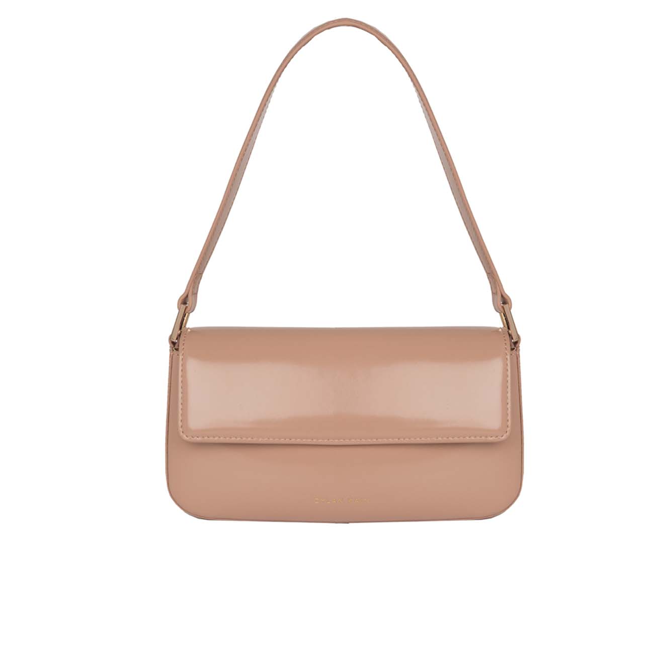 The Baguette Patent Bag Fawn Light Gold - Gift Edit