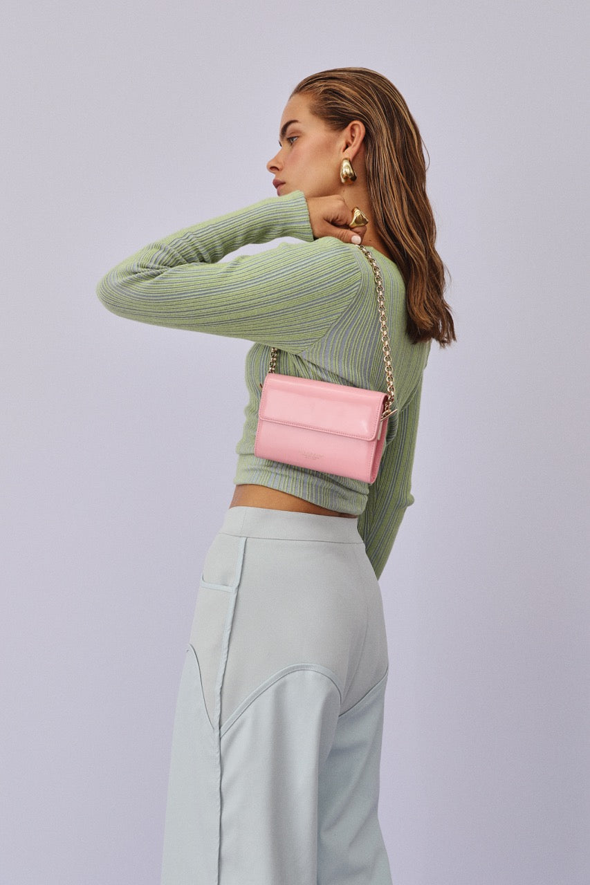 The Juicy Patent Phone Wallet Candy Pink